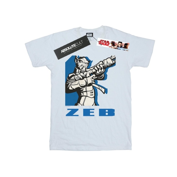 Star Wars Boys Rebels Zeb T-shirt 12-13 år Vit White 12-13 Years