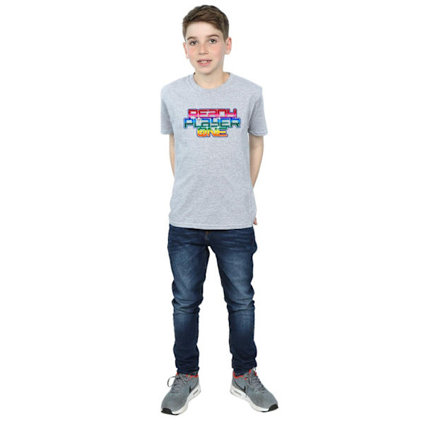 Ready Player One Boys Rainbow Logo T-Shirt 5-6 år Sports Grey Sports Grey 5-6 Years