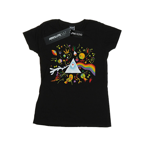 Pink Floyd Dam/Kvinnor Miro 70-tal Prisma Bomull T-shirt S Svart Black S