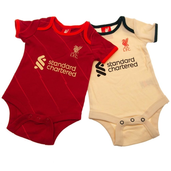 Liverpool FC Baby Body (2-pack) 12-18 månader röd/kräm Red/Cream 12-18 Months