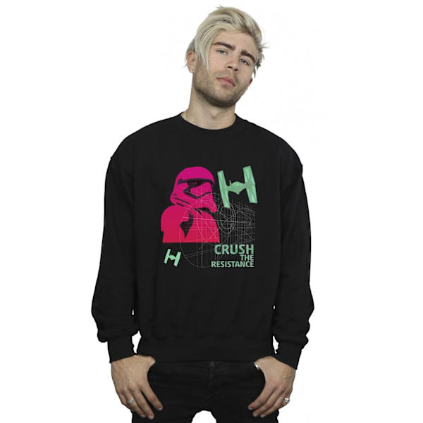 Star Wars Herr First Order Stormtrooper Neon Sweatshirt S Svart Black S