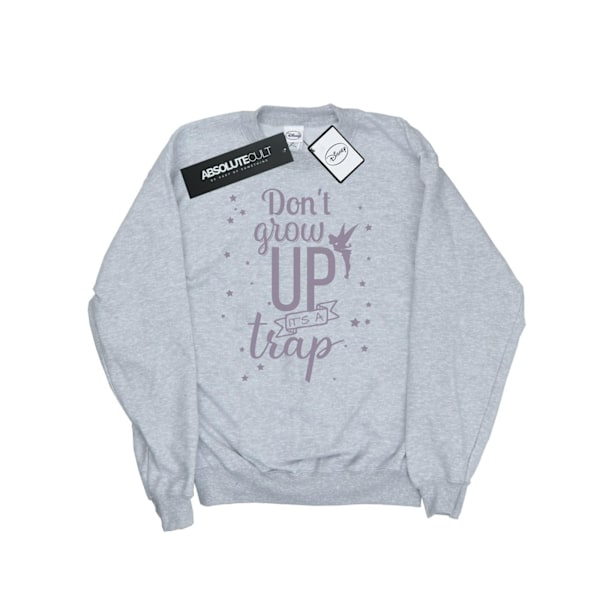 Disney Girls Tinker Bell Don´t Grow Up Sweatshirt 12-13 År S Sports Grey 12-13 Years