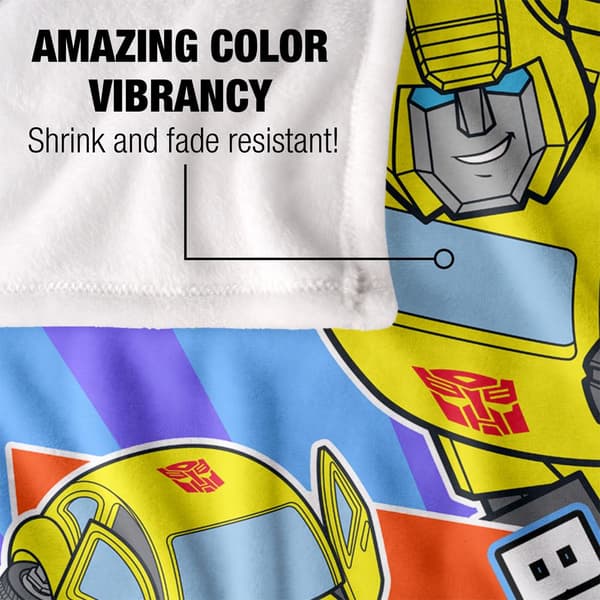 Transformers Bumblebee Filt En Storlek Vit White One Size