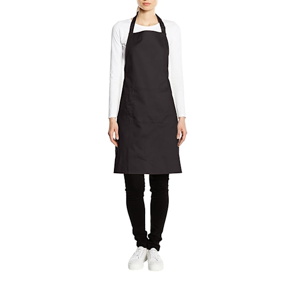 Premier Dam/Kvinnors Färger Bip Förkläde Med Ficka / Arbetskläder Charcoal One Size