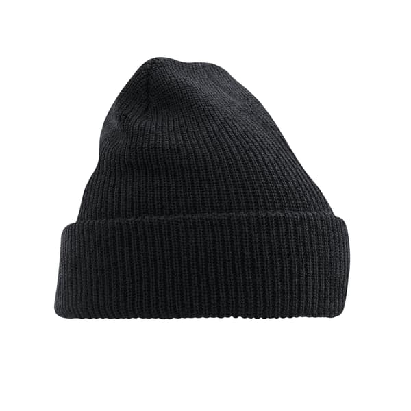 Beechfield Unisex Heritage Beanie, Svart, One Size Black One Size
