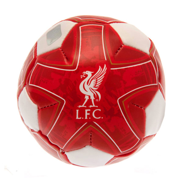 Liverpool FC Crest Mjuk Minifotboll En Storlek Röd/Vit Red/White One Size