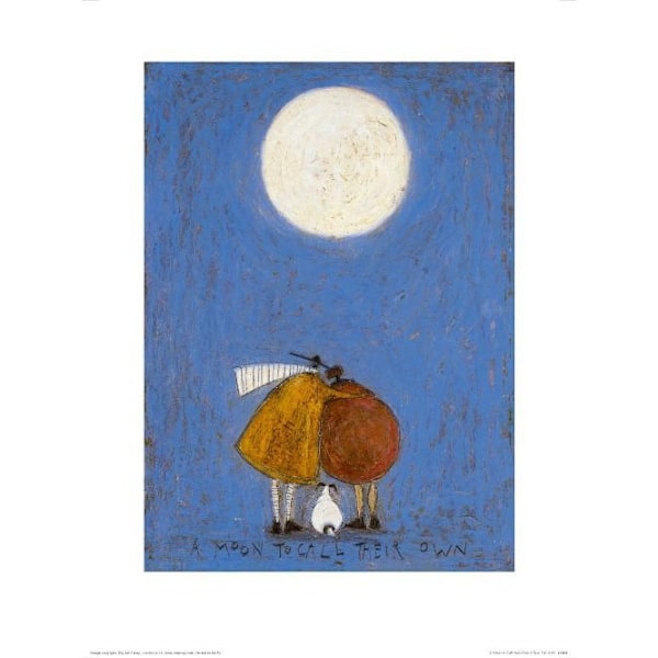 Sam Toft A Moon To Call Their Own Print 40cm x 30cm Blå/Vit/ Blue/White/Brown 40cm x 30cm