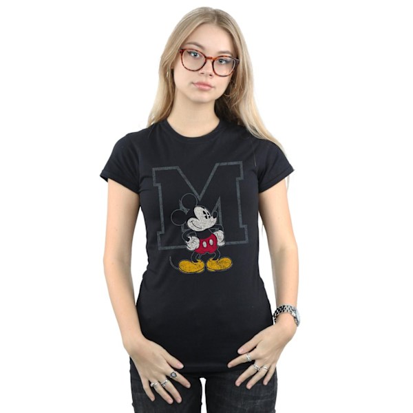 Disney Dam/Kvinnor Mickey Mouse Classic M Bomull T-shirt S Svart Black S