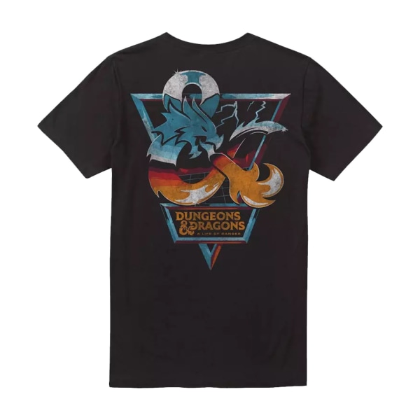 Dungeons & Dragons Herr Chrome Dragon T-shirt L Svart Black L