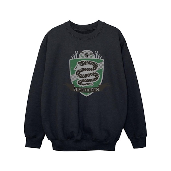 Harry Potter T-shirt för flickor med Slytherin-märke på bröstet, 7-8 år, B Black 7-8 Years