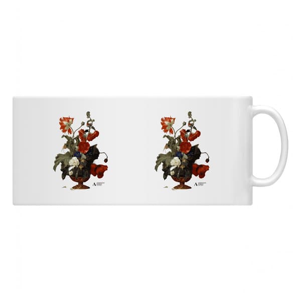 Apoh En Vas Med Blommor Ashmolean Museum Mugg En Storlek Vit White One Size