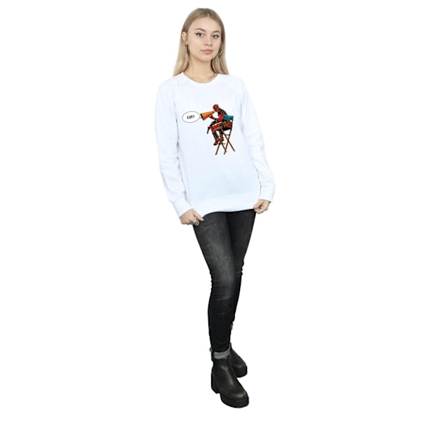 Marvel Womens/Ladies Deadpool Director´s Chair Sweatshirt S Whi White S