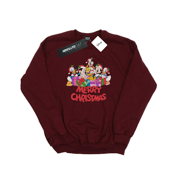 Disney Herr Mickey Mouse Och Vänner Jultröja XL Bu Burgundy XL