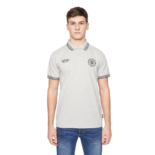 Duck and Cover Mens Keyaan Polo Shirt L Grey Marl Grey Marl L