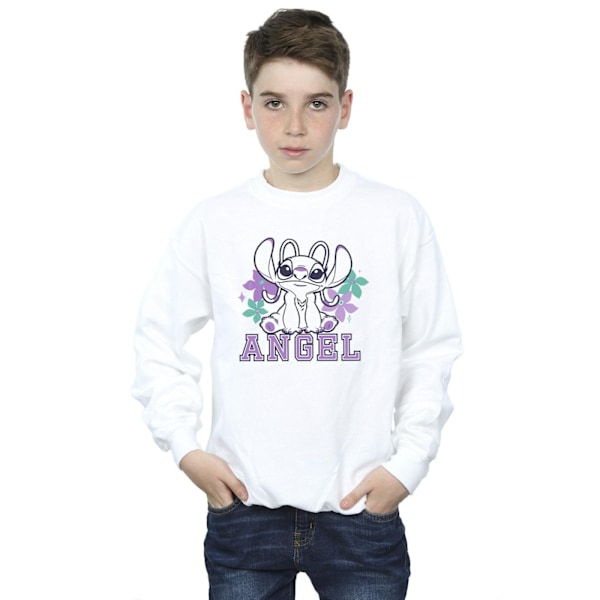 Disney Boys Lilo & Stitch Angel Sweatshirt 12-13 år Vit White 12-13 Years