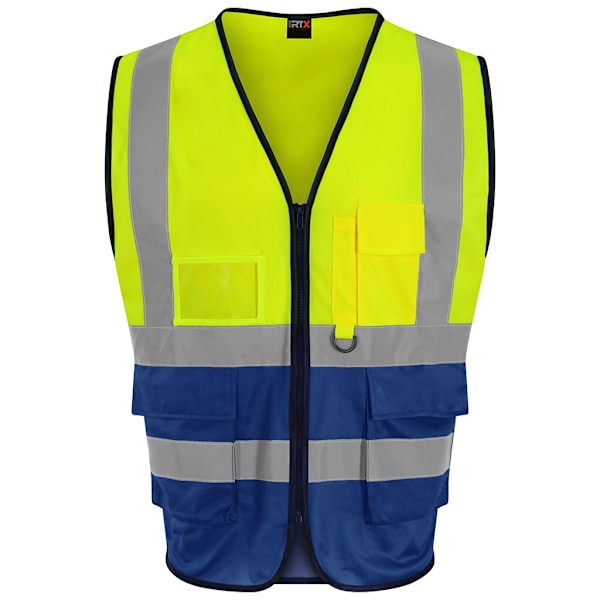 PRO RTX Herr Executive High-Vis Väst 4XL Gul/Royal Blå Yellow/Royal Blue 4XL