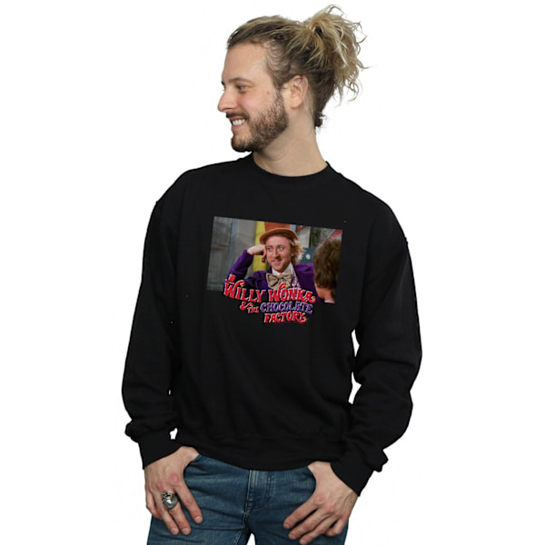 Willy Wonka And The Chocolate Factory Mens Condescending Wonka Black 4XL