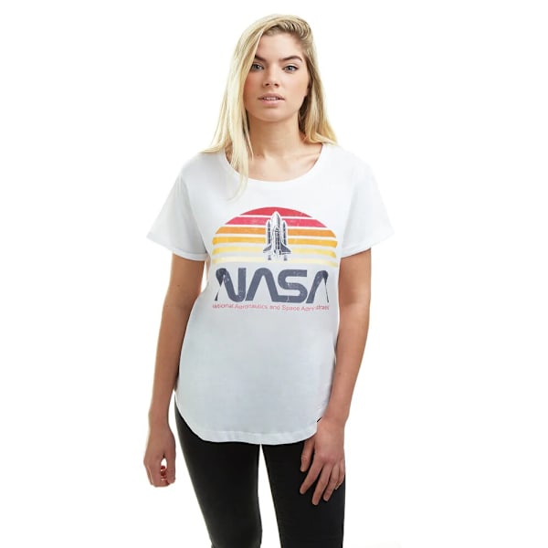 NASA Dam/Kvinnor Solnedgång T-Shirt M Vit White M