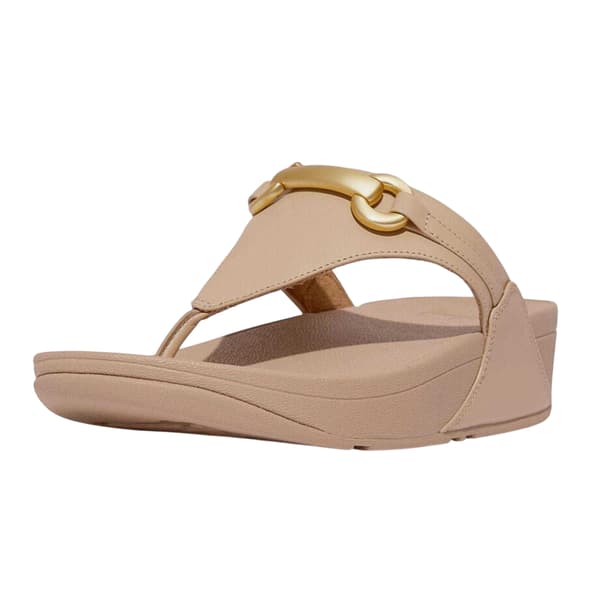 FitFlop Dam/Dam Chunky Läder Snaffle Flatform Sandaler 6 Beige 6 UK