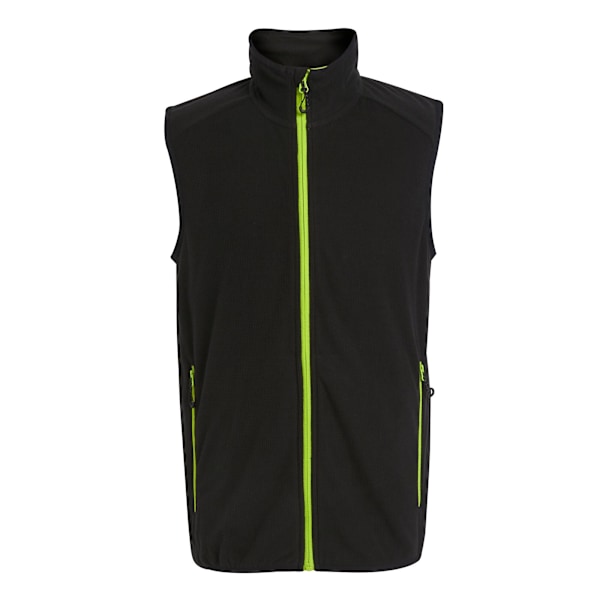 Regatta Herr Navigate Fleece Gilet XXL Svart/Limegrön Black/Lime Green XXL