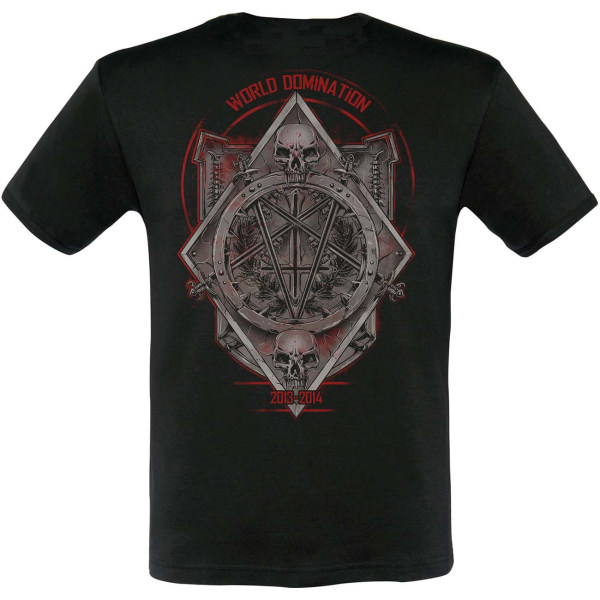 Slayer Unisex Vuxen 2013/2014 Dates Medal T-Shirt S Svart Black S