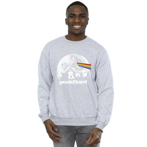 Pink Floyd Mens Moon Prism Blue Sweatshirt 5XL Sports Grey Sports Grey 5XL