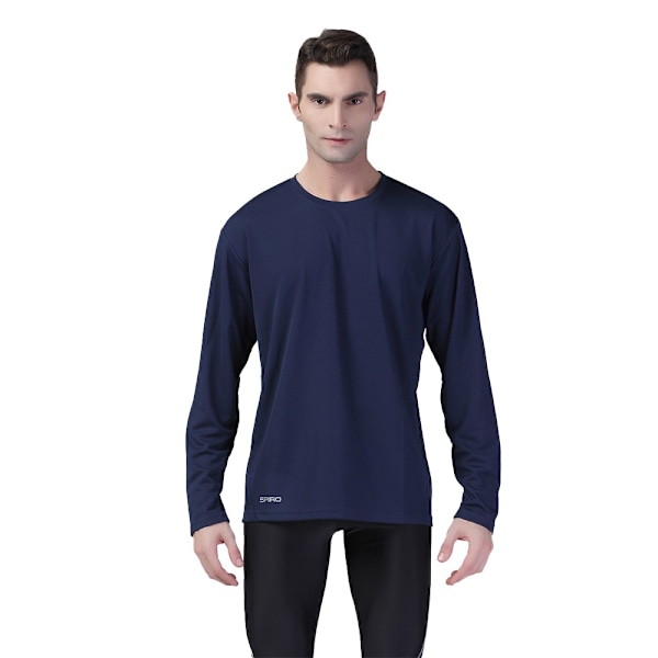 Spiro Herr Performance Långärmad T-shirt L Marinblå Navy L