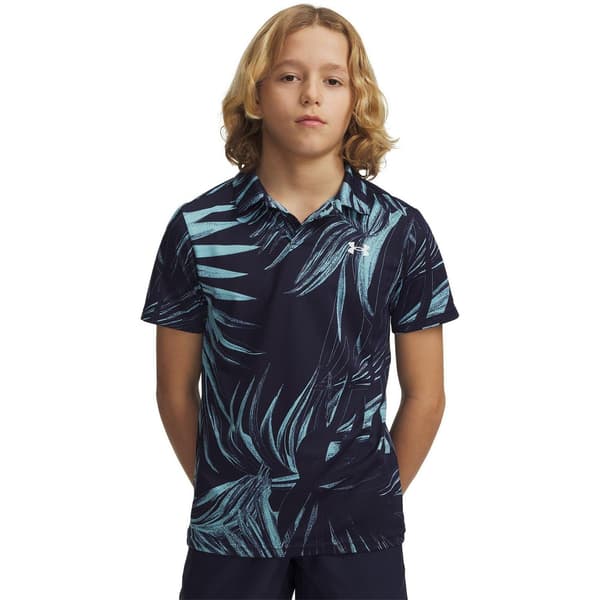 Under Armour Pojkar Matchplay Pikétröja 7-8 År Midnattsblå Midnight Navy 7-8 Years