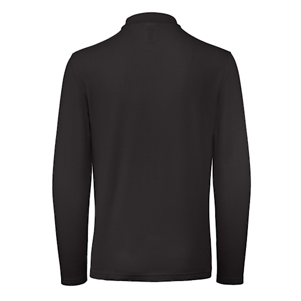 B&C Collection Herr Långärmad Polotröja 4XL Svart Black 4XL