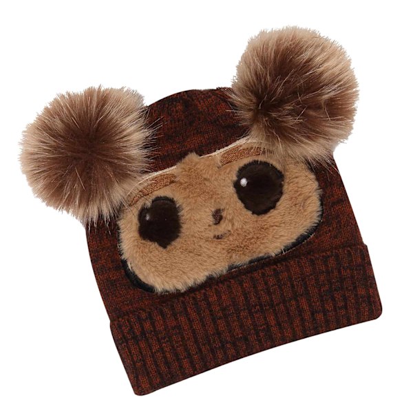 Gremlins Gizmo Ansikte Fluffig Mössa One Size Brun Brown One Size