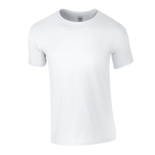 Gildan Unisex Adult Softstyle Plain Ringspun Cotton T-Shirt M W White M