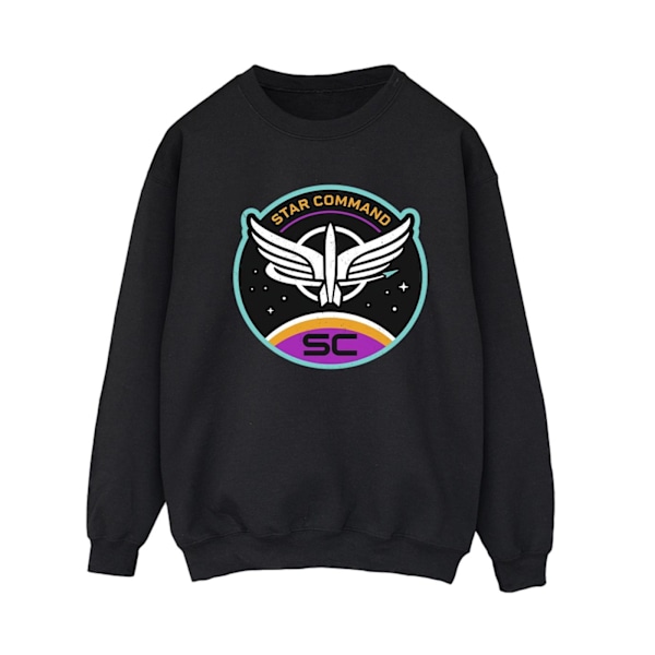 Disney Womens/Ladies Lightyear Star Command Circle Sweatshirt L Black L
