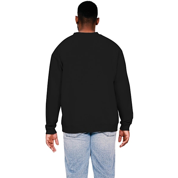 Casual Classics Herr Ringspun Bomull Förlängd Halsringning Oversize Black L