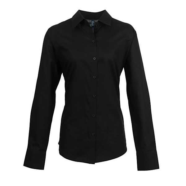 Premier Dam/Kvinna Signature Oxford Långärmad Arbetsblus 1 Black 12