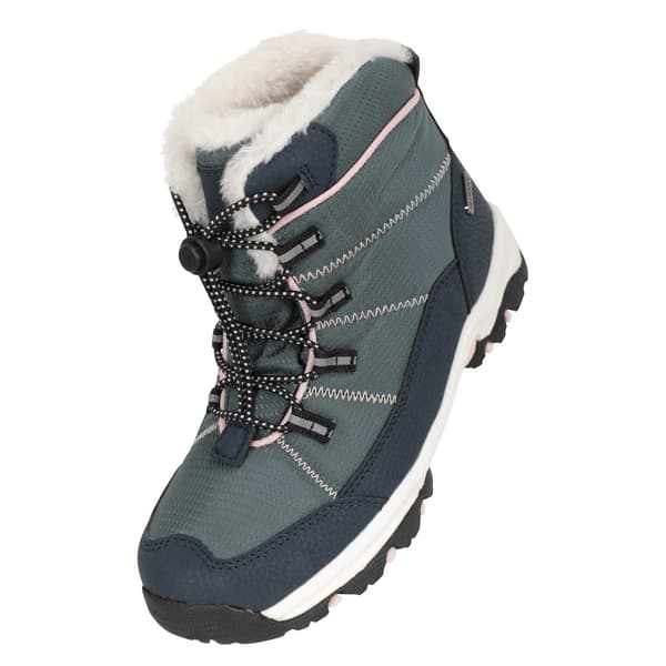 Mountain Warehouse Barn/Barn Comet Vattentäta Snöstövlar 2 Green 2 UK