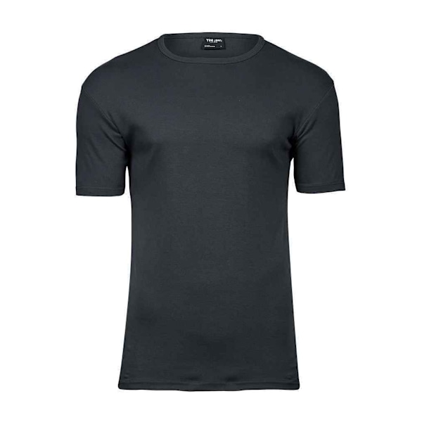 Tee Jays Interlock T-shirt för män 4XL Mörkgrå Dark Grey 4XL