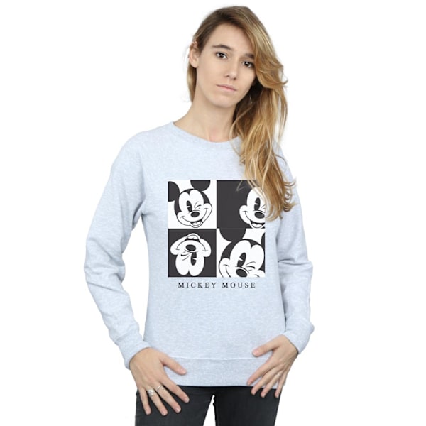 Disney Dam/Damer Mickey Mouse Blink Sweatshirt L Heather Grå Heather Grey L