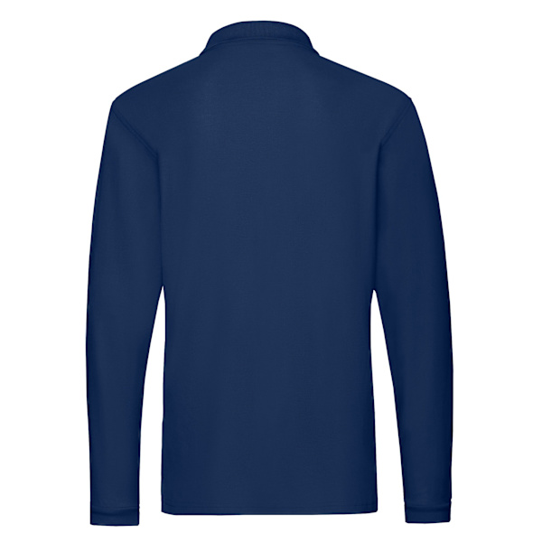 Fruit of the Loom Premium långärmad poloskjorta L Marinblå Navy L