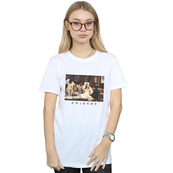 Friends Dam/Damer Rachel Bröllopsklänning Bomull Boyfriend T-Shirt L Vit White L