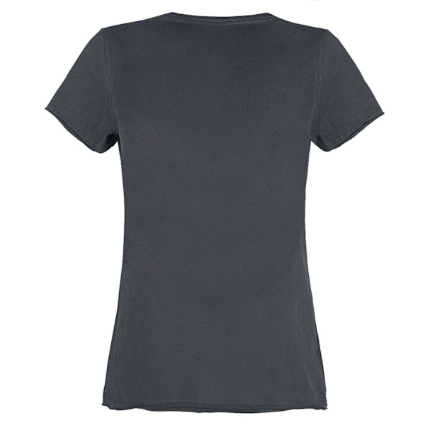 Amplified Dam/Kvinna AC/DC Logotyp T-shirt XL Kolgrå Charcoal XL