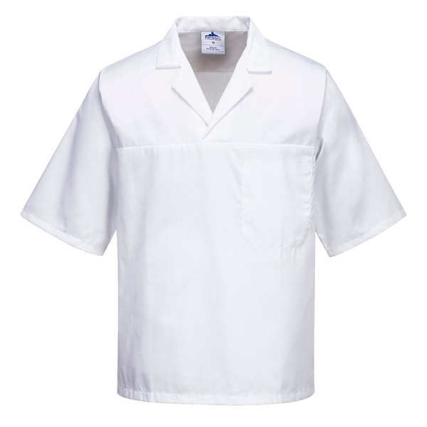 Portwest Unisex Vuxen Kortärmad Bagarskjort 3XL Vit White 3XL