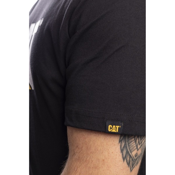 Caterpillar Mens TM Logo Kortärmad T-shirt 4XL Svart Black 4XL