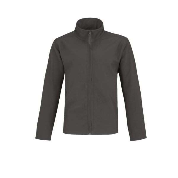 B&C Mens Tvålagers Vattenavvisande Softshell Jacka L Mörkgrå Dark Grey/ Neon Orange L