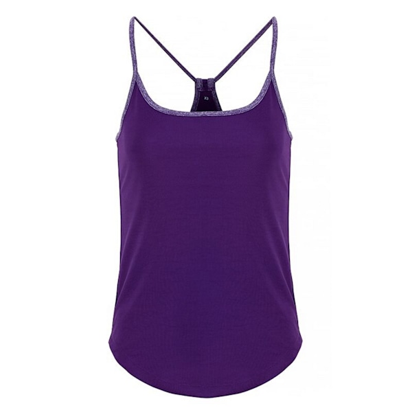 TriDri Dam/Kvinnors Yogaväst M Ljus Lila/Lila Melange Bright Purple/Purple Melange M