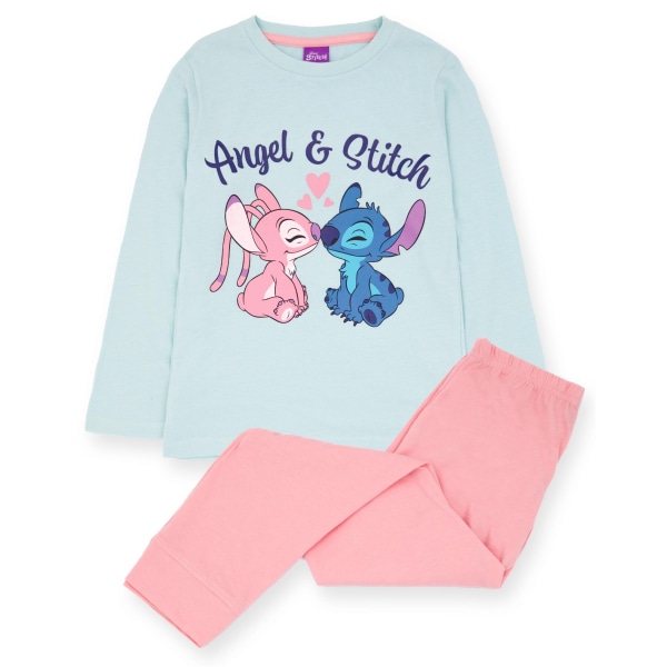 Lilo & Stitch Girls Angel Long Pyjamas Set 1-2 Years Blue Blue 1-2 Years