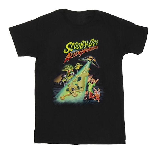 Scooby Doo Boys The Alien Invaders Bomull T-shirt 7-8 År Svart Black 7-8 Years