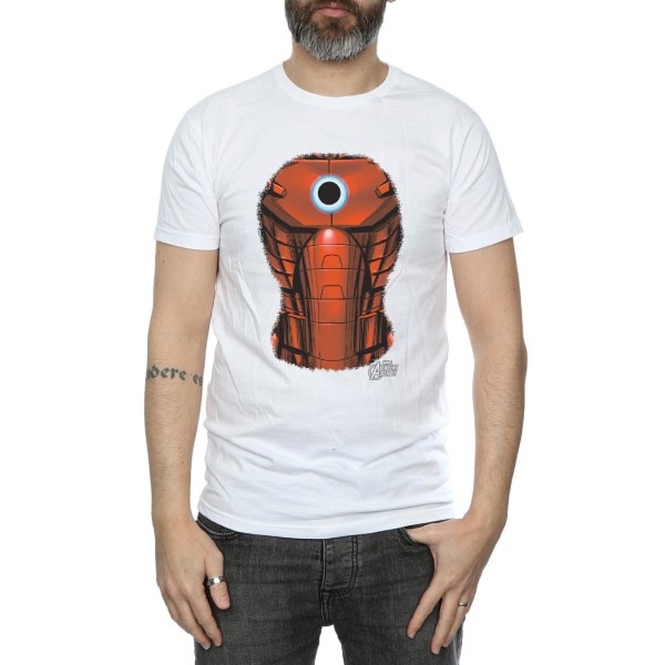 Marvel Iron Man Chest Burst T-shirt M Vit White M