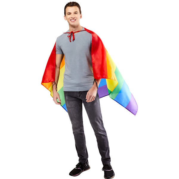 Pride Rainbow Cape One Size Multicoloured Multicoloured One Size