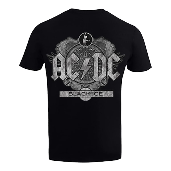 AC/DC Unisex Vuxen Svart Ice Ryggtryck T-shirt L Svart Black L