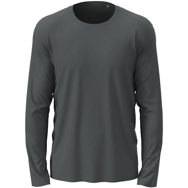 Stedman Herr Klassisk Långärmad T-shirt S Skiffergrå Slate Grey S